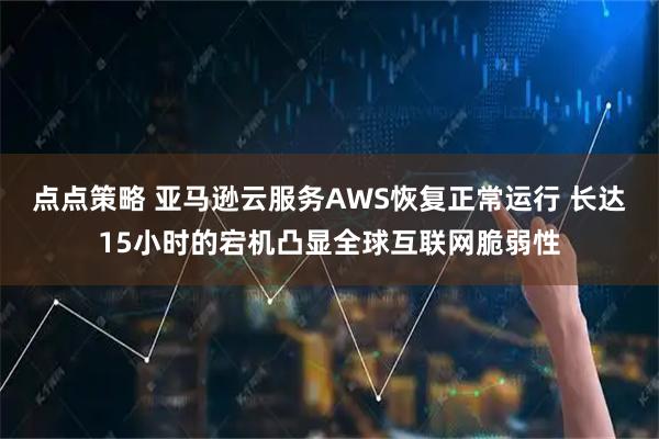 点点策略 亚马逊云服务AWS恢复正常运行 长达15小时的宕机凸显全球互联网脆弱性
